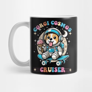 Corgi Skateboarding - Cosmic Corgi Skater Mug